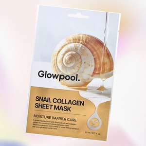 Mascarilla facial coreana GLOWPOOL K-Beauty Glowful Snail Collagen SheetMask Hecha en Corea 10 unidades mascarilla facial - Product Image 4