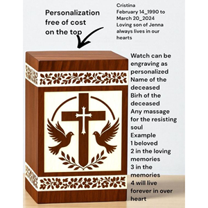 Custom Engraved Wooden Resin Urn <b>Box</b>: <b>Pet</b>/Human <b>Memorial</b> Keepsake urn <b>Memorial</b> Keepsake by AYAANS - Product Image 6