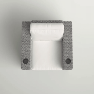 Sedia da Giardino Completamente Assemblata con Cuscini Confortevoli per il Tuo Patio - Product Image 4