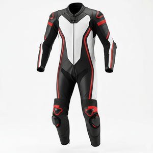 Chaquetas de motocicleta de cuero genuino personalizadas para adultos, ropa de motocicleta transpirable, resistente al viento y de secado rápido, a la venta a bajo precio. - Product Image 2