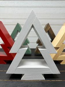 Árbol de Navidad de madera, árbol de Navidad hecho a mano, árbol de Navidad artesanal, decoración navideña de madera - Product Image 3