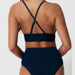 Conjunto de Bikini Tanga con Cordón Ajustable y Logotipo Personalizado, Traje de Baño de 2 Piezas, Ropa de Baño para Mujer - Product Image 3