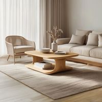 Table basse décorative traditionnelle en fer et bois pour un salon élégant, créant un centre de table accrocheur