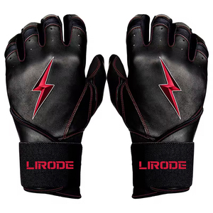 Guantes de Bateo de Béisbol de Cinco Dedos de Alta Calidad, Altamente Flexibles, Unisex, con Patrón y Color Sólidos Personalizables para Adultos, para Entretenimiento - Product Image 5
