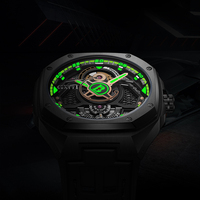 Bonest Gatti 2026 Herren Tonneau Automatische Mechanische Uhr Edelstahl Saphirglas Leuchtend 5ATM BG5801