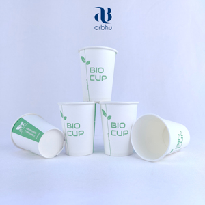 Gobelets en papier jetables à paroi unique | Gobelets biodégradables imprimés avec Logo personnalisable respectueux de l'environnement - Product Image 6