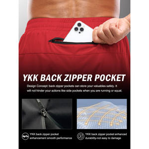 Pantalones Cortos de Rugby Sublimados Unisex de Poliéster y Algodón con Cordón Elástico, Pantalones Cortos de Rugby con Bolsillos con Cremallera, Pantalones Cortos Deportivos para Hombre - Product Image 3