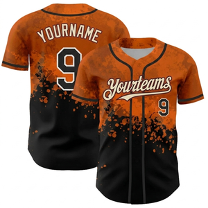 Maillot de baseball personnalisé respirant et léger, uniforme d'équipe sublimé, personnalisable avec boutons, nom et numéro sur mesure, vente en gros - Product Image 1
