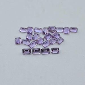 7mm 9mm naturel rose améthyste à facettes octogone pierre précieuse en vrac AAA Grade Rose De France pierres d'améthyste du fabricant vérifié - Product Image 4