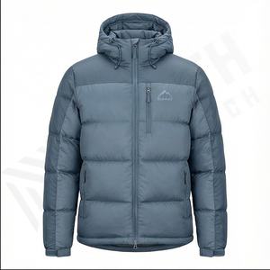 Invierno nuevo con capucha Retro Parkas abrigo hombres varios colores burbuja chaqueta de gran tamaño cálido sólido abrigo Streetwear Faux Suede Puffer chaqueta - Product Image 2