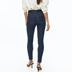 High Quality High Waist Women's Denim Pants OEM Factory Direct Sale Streetwear Style Embroidery Hotsale Straight Loose Fit - Product Image 4