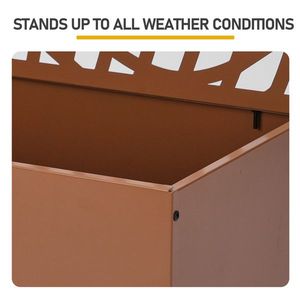 Fioriera da Giardino in Metallo Alta 70 Pollici con Traliccio per Piante Rampicanti e Ortaggi, Recinzione e Cancello - Product Image 4