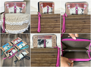 Cartera de mano de cuero genuino estilo occidental de gran capacidad 2026 para mujer, de diseñador de lujo, de moda, de piel de vaca - Product Image 3