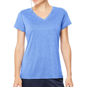 BARCO LEATHER INDUSTRY <b>Women's</b> Polyester/Cotton Anti-Wrinkle V-<b>Neck</b> Short Sleeve Summer T-Shirt Custom Regular Fit 2026 New - Product Image 1