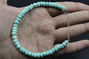 Amazonite Faceted Rondelle <b>Bracelet</b> 6.5mm Amazonite <b>Bracelet</b> <b>Bracelet</b> for Women Gift for Her Natural Amazonite <b>Beads</b> Minimalist - Product Image 3