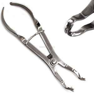 Pinza de dique dental de precisión mundial de acero inoxidable con 3 posiciones de mandíbula, instrumento quirúrgico manual ergonómico Clase I CE - Product Image 5