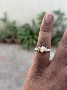 ผู้จัดจำหน่ายแหวนเงินแท้ขายส่งจำนวนมาก แหวนโอปอลเอธิโอเปียทำมือ เงินแท้ 925 เครื่องประดับสั่งทำสำหรับผู้หญิง - Product Image 6