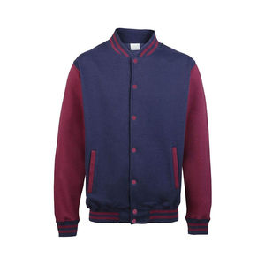 Blouson de baseball rétro pour femme style universitaire, vente chaude, manteau court épaissi pour l'hiver, vêtement d'extérieur en laine brodé, mode OEM - Product Image 3