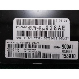 โมดูลควบคุมไร้สายสำหรับรถ 300 Touring ปี 2004-2010 ของแท้ รุ่น 05094928AE มือสอง - Product Image 5
