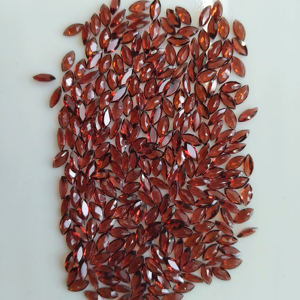 โกเมนสีแดงธรรมชาติ 7x3.5 มม. ทรงมาร์คีส์ คุณภาพดีที่สุด พลอยเม็ดเดี่ยวสำหรับทำเครื่องประดับ - Product Image 2