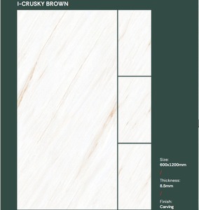 Azulejos de Porcelana Esmaltada de Alta Calidad y Alto Brillo, con Aspecto de Mármol, Pulidos, de 600x1200 mm, para Pisos y Paredes de Baños, Salas de Estar y Hoteles - Product Image 5