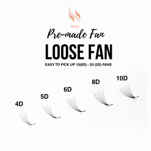 ขนตาปลอมสำเร็จรูปขายส่ง 4D 5D 6D 8D 10D ขนสังเคราะห์แบบเต็มเส้น ทำมือ Nesslash ไม่ทดลองกับสัตว์ ง่ายต่อการหยิบจับ - Product Image 1