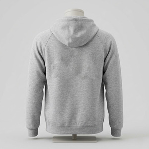 เสื้อฮู้ดผู้ชายผ้าฝ้าย 100% สกรีนโลโก้ตามสั่งสำหรับ OEM เสื้อกันหนาวถักน้ำหนักมาก สตรีทแวร์ ระบายอากาศได้ดี เป็นมิตรกับสิ่งแวดล้อม - Product Image 6