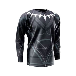 <b>Paintball</b> Jersey Long Sleeve Black Gray Geometric Design Outdoor Shooting Game Apparel Polyester Material - Product Image 2