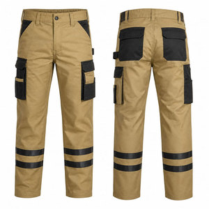 Pantalon de travail en sergé de coton ignifuge NFPA 2112, poches cargo utilitaires, hydrofuge, certifié ASTM/EN, tissu 7,5 oz - Product Image 1