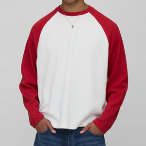 Camiseta Térmica de Manga Larga para Hombre, Cuello Redondo, Tejido Waffle, 100% Algodón, Transpirable, Antiarrugas, Ecológica, para Invierno - Product Image 1