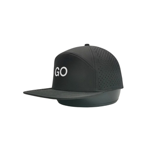 OEM Customized Water Resistance Golf Hat Custom Silicone Logo 7-Panel Laser Cut Holes <b>Cap</b> Adjustable Plastic Back Buckle Vietnam - Product Image 2