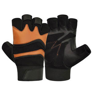 Guantes de Levantamiento de Pesas para Fisicoculturismo con Soporte para Muñecas, Duraderos, Antideslizantes, Transpirables, Ligeros, de Gamuza, para Entrenamiento en Gimnasio - Product Image 1