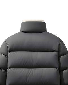 เสื้อแจ็คเก็ตพัฟเฟอร์สีเทาสำหรับผู้ชาย แบบหนา อุ่น บุด้วยขนเป็ด ดีไซน์คอสูง น้ำหนักเบา เหมาะสำหรับใส่ในฤดูหนาว ใช้ได้ทั้งกิจกรรมกลางแจ้งและสวมใส่ลำลอง - Product Image 6