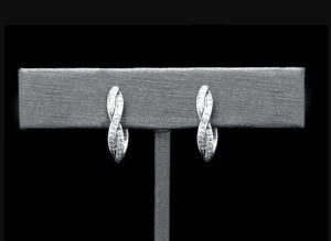 Pendientes de diamantes cultivados en laboratorio redondos de oro de 14kt certificados por IGI/GIA, joyería de boda de plata esterlina, Idea de regalo perfecta - Product Image 4