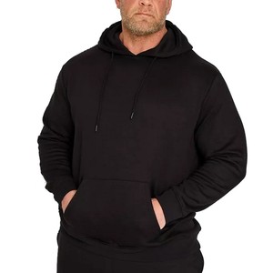 เสื้อฮู้ดสวมหัวแบบสวมหัวของผู้ชายผ้าฝ้าย100% ออร์แกนิกสวมใส่สบายคอเสื้อมีฮู้ดดีไซน์บริสุทธิ์ขายส่งในบังคลาเทศ - Product Image 1