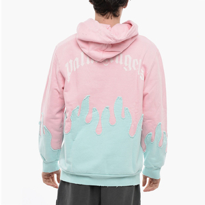 เสื้อฮู้ดดี้สไตล์ขาดๆ แบบลำลอง ผ้าฝ้ายผสม บุขนด้านใน อุ่นสบาย ดีไซน์ขาดๆ แบบดิสเทรส - Product Image 2