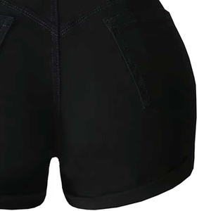 Pantalones Cortos Deportivos Casuales para Hombre, de Cintura Alta, Color Sólido, con Bolsillos, Cintura Elástica, Tejido de Punto, Spandex y Algodón - Product Image 3