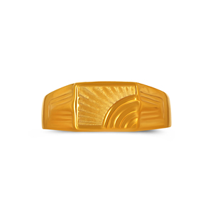 Arc Crest <b>Men's</b> Gold Band Elegant Gold Plated Heart Lattice <b>Ring</b> <b>for</b> <b>Men</b> Unique Spiral Swirl Accent Openwork Statement - Product Image 3