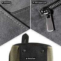 Sacoche d'ordinateur portable de luxe en Alcantara pour homme, sac de bureau professionnel haut de gamme, imperméable, 14-16 pouces, fermeture éclair, 80L