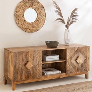 Mueble para TV Vandana Terra Zenova en madera de mango (madera maciza) - Product Image 1