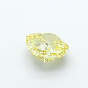 Diamante suelto de corte cojín, color amarillo intenso, certificado CVD, cultivado en laboratorio, con brillo radiante y elegante, pieza de joyería fina. - Product Image 3