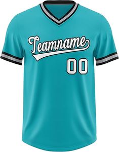 Camiseta de Béisbol de Poliéster/Algodón Suave y Duradera, de Secado Rápido, Personalizable con Nombre de Equipo y Jugador, Unisex para Adultos, para Todas las Temporadas - Product Image 4