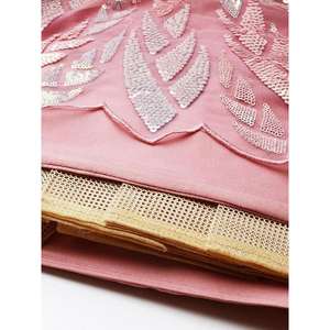 Outstanding Rose Paillettes Net Réception Porter Lehenga Choli - Product Image 3