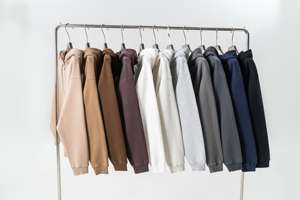 Meilleures ventes 2025 – Nouveauté : Sweats à capuche intégrale 100 % coton pour hommes, motif uni léger, sweats à capuche pas chers en promotion - Product Image 6