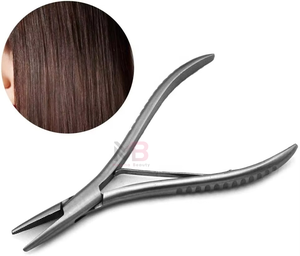 Pinzas para Extensiones de Cabello con Mango Antideslizante, Herramientas para el Cuidado del Cabello, Pinzas de Acero Inoxidable Reforzadas y Cosidas - Product Image 2