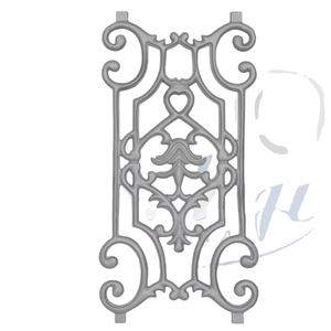 Barandilla de Balcón Moderna de Hierro Fundido con Recubrimiento en Polvo, Resistente a la Oxidación, 3 Pies de Alto, 10.5mm de Grosor, Alta Capacidad de Carga, Proveedor OEM al por Mayor - Product Image 1