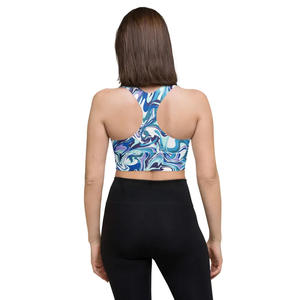 Soutien-gorge de sport confortable en Spandex/Nylon pour femme, personnalisable par sublimation, respirant, design unique, durable, maintien moyen, dentelle - Product Image 3