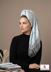 Foulard carré léger et doux effet soie, imprimé sur mesure, pour femme, fournisseur en gros OEM ODM - Product Image 3