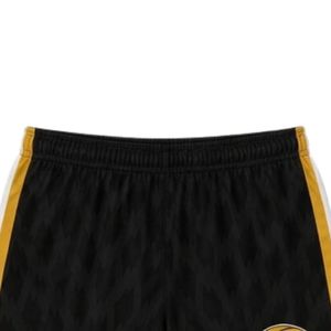Shorts de lacrosse unisexe noir et or en polyester, coupe athlétique légère, vêtements de sport d'équipe, tenue d'entraînement - Product Image 6