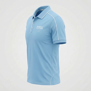 Camisas de Hombre de Última Moda, Manga Corta, Tejidas, Transpirables, de Poliéster/Algodón, para Verano, Servicios OEM, Alta Calidad - Product Image 1